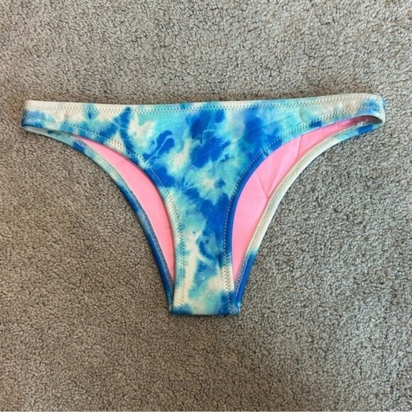 Other - Triangl blue tie-dye neoprene bikini bottoms Sz S